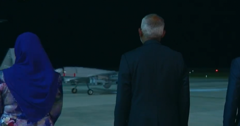 America ge askaree mathidhaa boat thakeh raajje naanakamah bune raees muizzu hedhevee dhogeh!